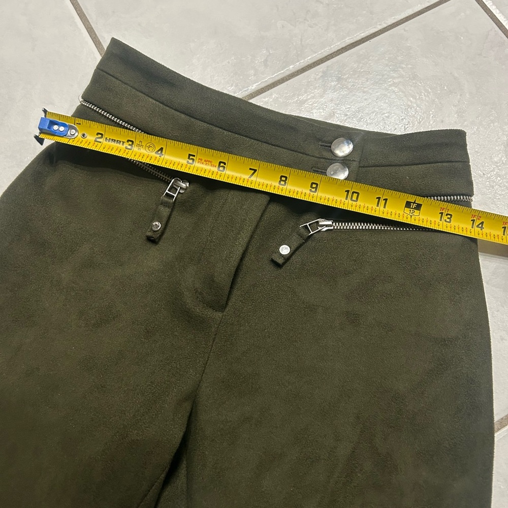 Olive Green Women's Dress Pants- bobo bourgeois bohemian brand - Picture 3 of 10
